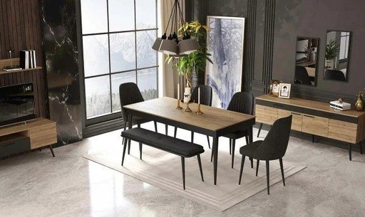 Dining room 4 chairs, MDF wood - DIR 13