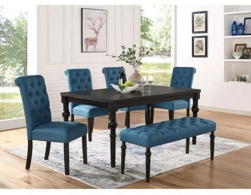 Dining table with 4 chairs and banquette - DIR 21