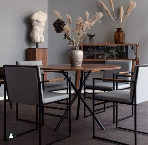Dining Table, 5 pieces Black *Brown - DT108