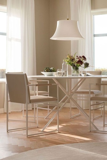 Dining Table, 5 pieces White - DT104