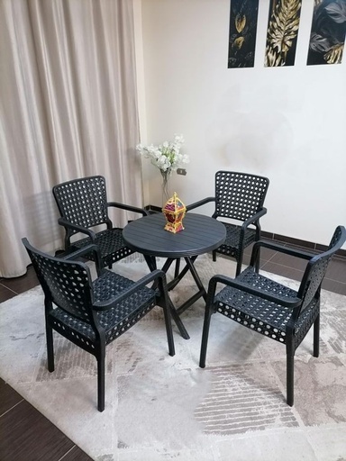 Outdoor furniture set, 4 Chairs and Table - S 49