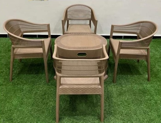 Outdoor furniture set, 4 Chairs and Table - S 37