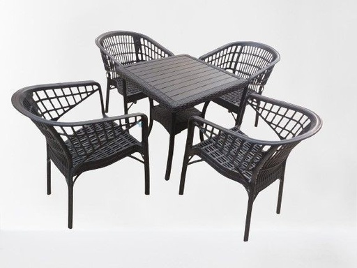 Outdoor furniture set, 4 Chairs and Table - S 35