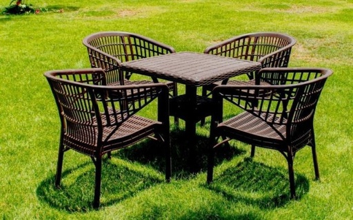 Outdoor furniture set, 4 Chairs and Table - S 34