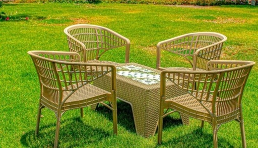 Outdoor furniture set, 4 Chairs and Table - S 32