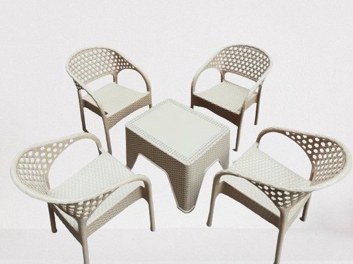 Outdoor furniture set, 4 Chairs and Table - S 24