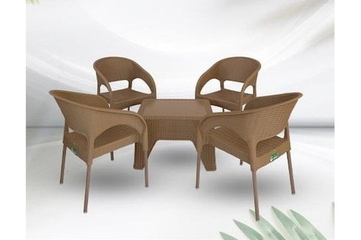 Outdoor furniture set, 4 Chairs and Table - S 18