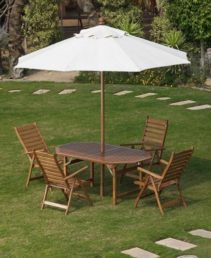 Round wood umbrella,300 cm - MB019