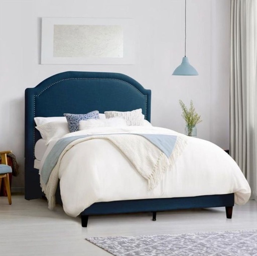 Modern bed, blue - ABR017