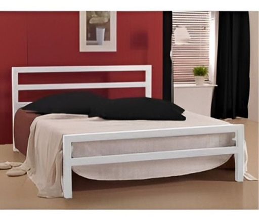 Bed, 90x150x200x195cm, White - S3