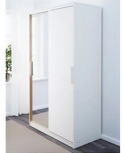 Wardrobe 160 cm, white - WOOD 11