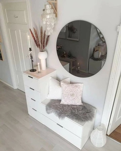 Makeup vanity 120cm, White - CRT11