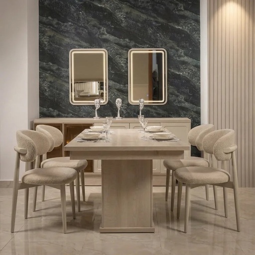 ترابيزة سفرة + كراسي برلين – Dining Table + Chairs Berlin