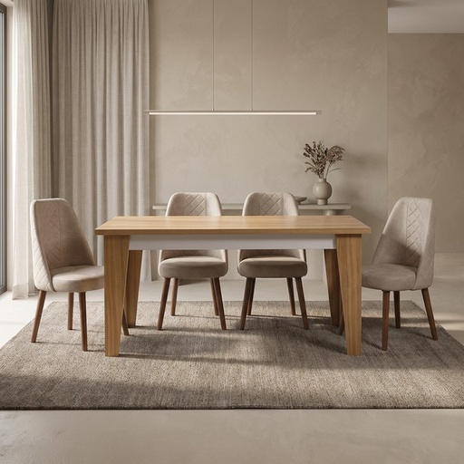 ترابيزة سفرة + كراسي نيو سمارت – Dining Table + Chairs New Smart