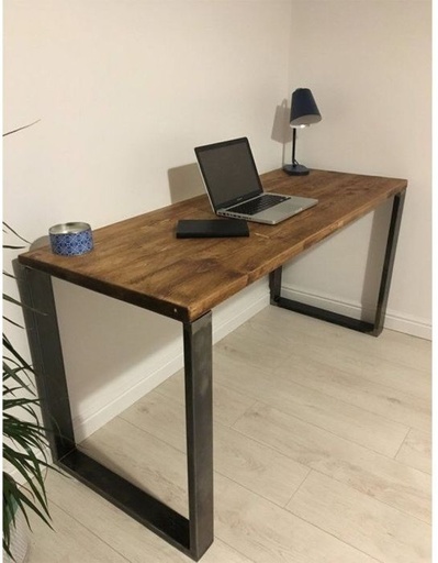 Black Metal Desk- 120cm - cal.off.15