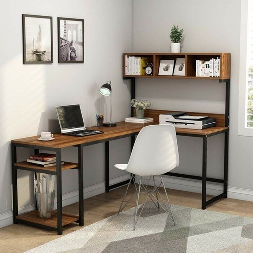 Black Metal Desk- 170cm - cal.off.07